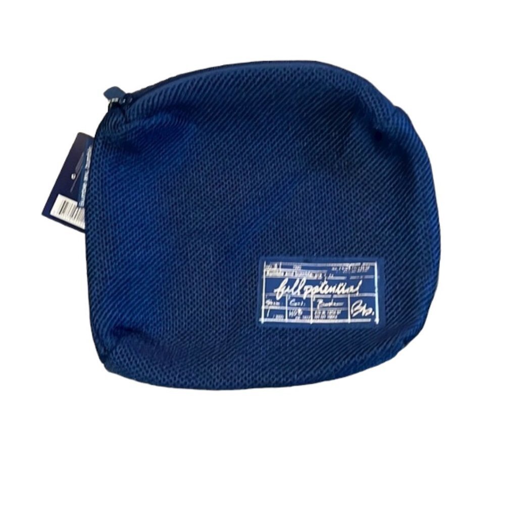 NWT Bumble and Bumble Zipper Top Navy Mesh Toiletry Bag